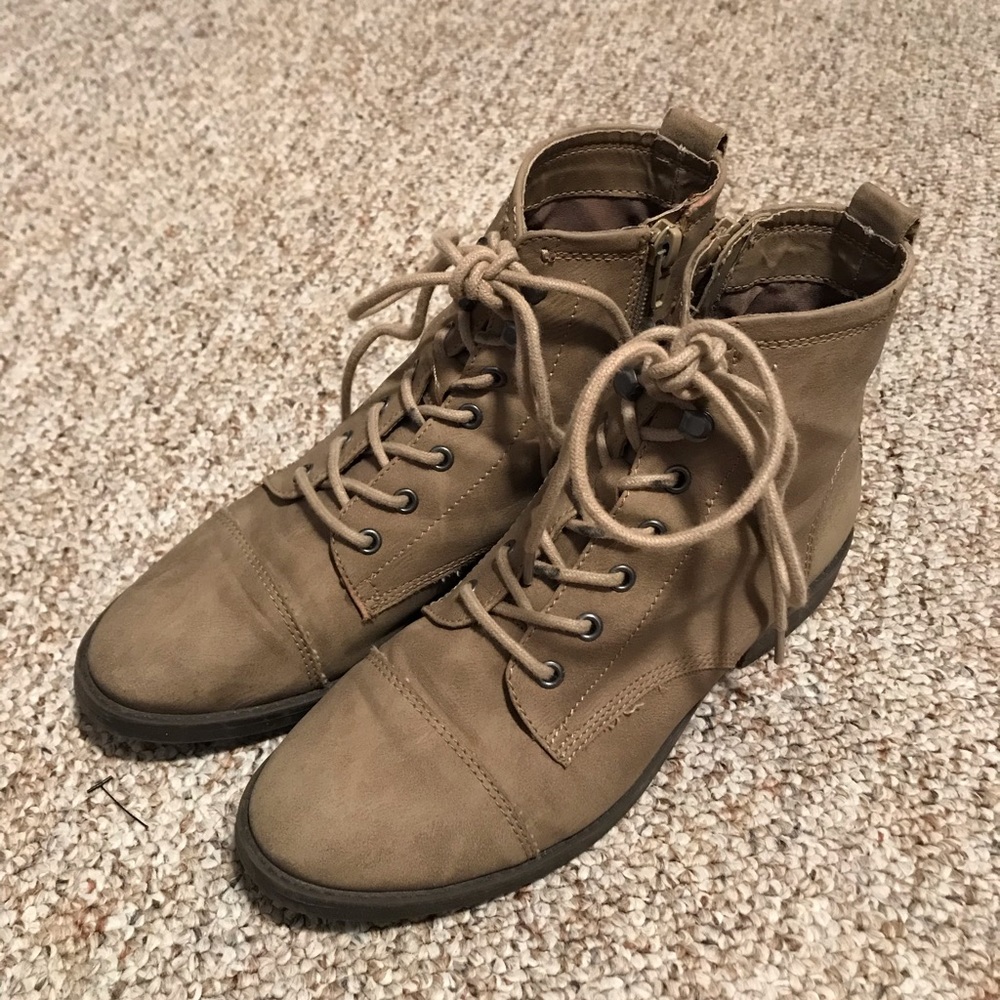 Tan ankle boots